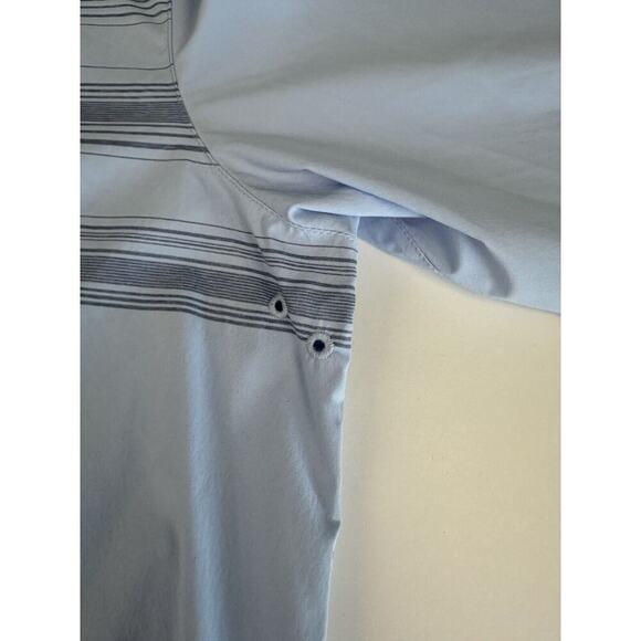 NWT - Tommy Bahama Men’s Siesta Key Shirt Large Blue Long Sleeve Skyline Stripe - Picture 3 of 8